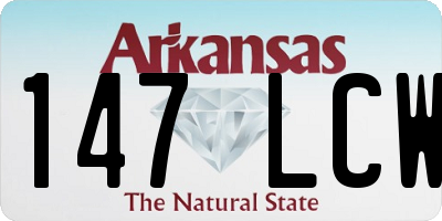 AR license plate 147LCW
