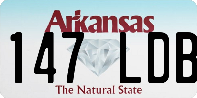 AR license plate 147LDB