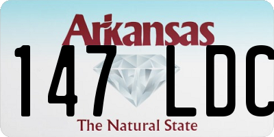 AR license plate 147LDC