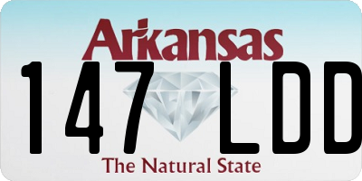 AR license plate 147LDD