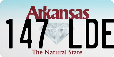 AR license plate 147LDE