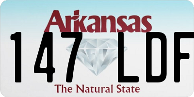 AR license plate 147LDF