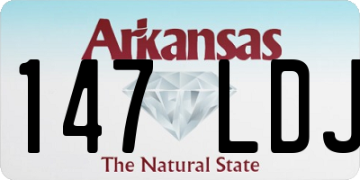 AR license plate 147LDJ