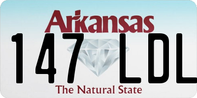 AR license plate 147LDL