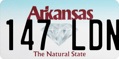 AR license plate 147LDN