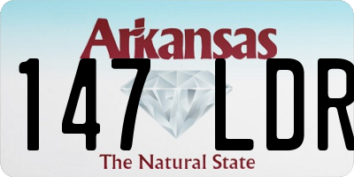 AR license plate 147LDR