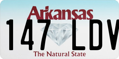 AR license plate 147LDV
