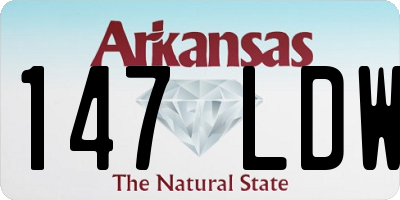 AR license plate 147LDW