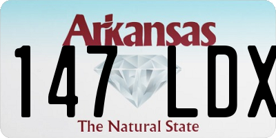 AR license plate 147LDX