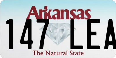 AR license plate 147LEA