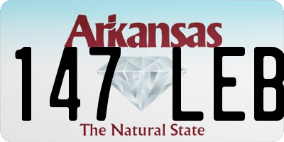 AR license plate 147LEB