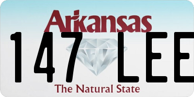 AR license plate 147LEE