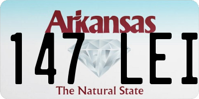 AR license plate 147LEI