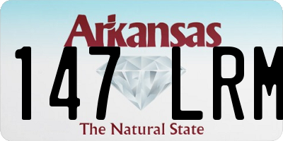 AR license plate 147LRM