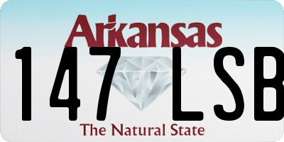 AR license plate 147LSB