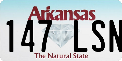 AR license plate 147LSN
