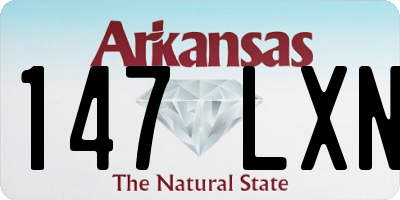 AR license plate 147LXN