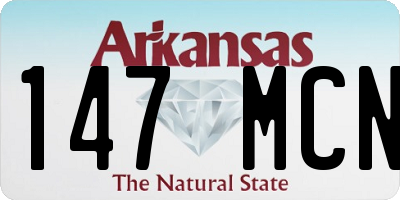 AR license plate 147MCN