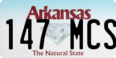 AR license plate 147MCS