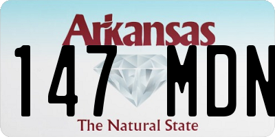 AR license plate 147MDN
