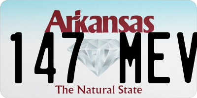 AR license plate 147MEV