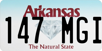 AR license plate 147MGI