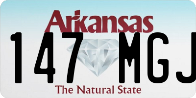 AR license plate 147MGJ
