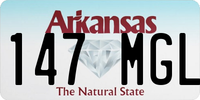 AR license plate 147MGL