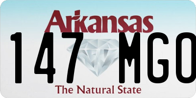 AR license plate 147MGO
