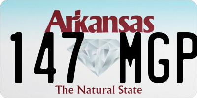 AR license plate 147MGP