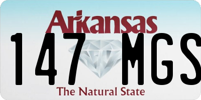 AR license plate 147MGS