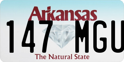 AR license plate 147MGU