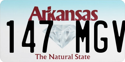 AR license plate 147MGV
