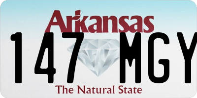 AR license plate 147MGY
