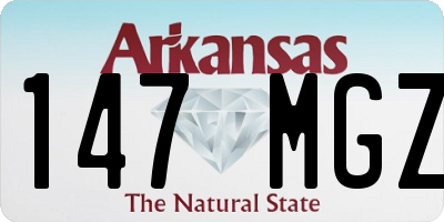 AR license plate 147MGZ