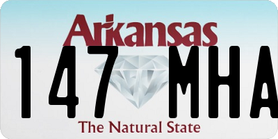 AR license plate 147MHA