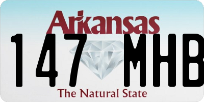 AR license plate 147MHB
