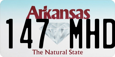 AR license plate 147MHD