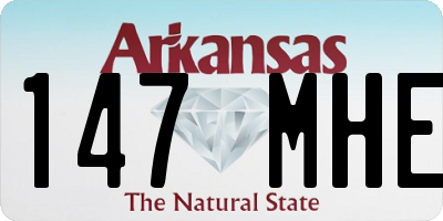 AR license plate 147MHE
