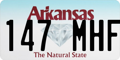 AR license plate 147MHF
