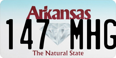 AR license plate 147MHG