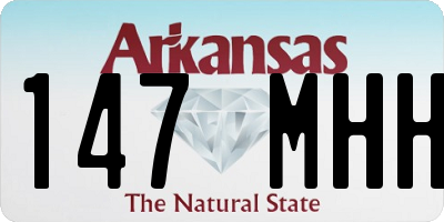 AR license plate 147MHH