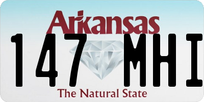 AR license plate 147MHI