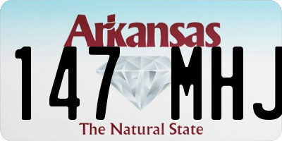 AR license plate 147MHJ