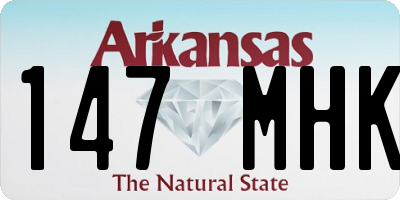 AR license plate 147MHK