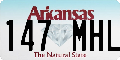 AR license plate 147MHL