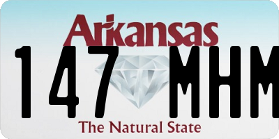 AR license plate 147MHM