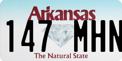 AR license plate 147MHN