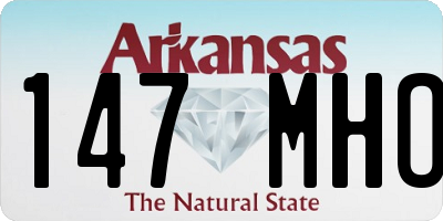 AR license plate 147MHO