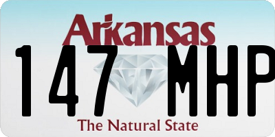 AR license plate 147MHP